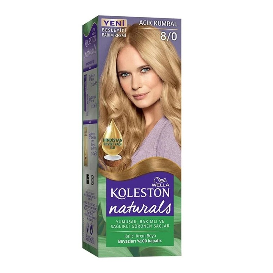 Koleston Naturals 8.0 Açık Kumral Saç Boyası