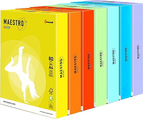 Maestro A4 80 gr 500 Yaprak Renkli Fotokopi Kağıdı
