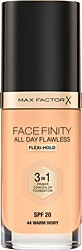 Max Factor Facefinity All Day Flawless 3 in 1 W44 Warm Ivory 30 ml Likit Fondöten