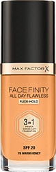 Max Factor Facefinity All Day Flawless 3 in 1 W78 Warm Honey 30 ml Likit Fondöten