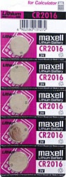 Maxell CR2016 3V 5'li Lityum Düğme Pil
