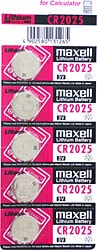 Maxell CR2025 3V 5'li Lityum Düğme Pil