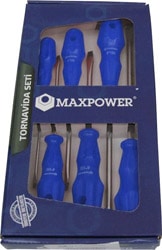 MaxPower MX136D 6'lı Düz Tornavida Seti