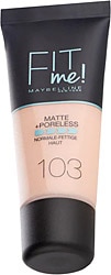 Maybelline Fit Me Matte + Poreless 103 Pure Ivory 30 ml Likit Fondöten