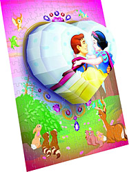 Mega Puzzles 3D 125 Parça D.Prenses Kalp Puzzle
