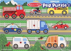 Melissa&Doug Araçlar Ahşap Tutmalı Yapboz