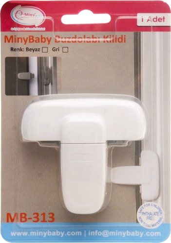 Miny Baby MB-313 Mandallı Beyaz Buzdolabı Kilidi
