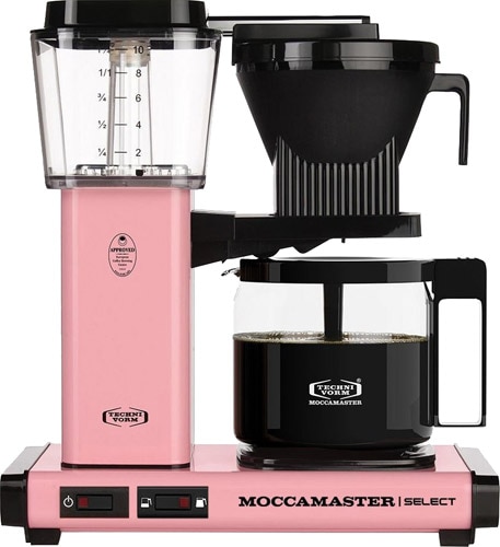 Moccamaster Select Pembe Cam Potlu Filtre Kahve Makinesi