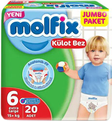 Molfix 6 Numara Ekstra Large 20'li Külot Bez