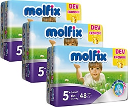 Molfix ComfortFix 5 Beden Junior Plus 144 Adet Bebek Bezi