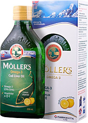Möllers Omega 3 250 ml Limon Aromalı Balık Yağı