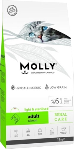 Molly Light Sterilised 15 kg Somonlu Yetişkin Kuru Kedi Maması