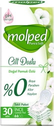Molped Pure & Soft Cilt Dostu İnce 30'lu Tekli Paket Günlük Ped