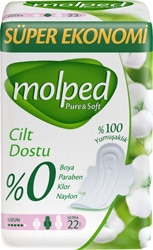 Molped Pure & Soft Uzun 22'li Süper Eko Hijyenik Ped