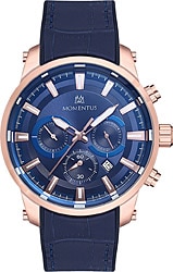 Momentus Sport SC223R-11MR Deri Kordon Mavi Erkek Kol Saati