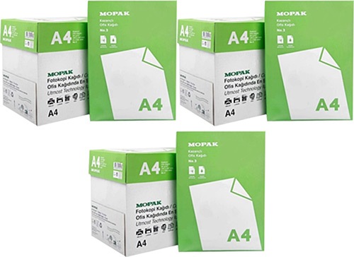 Mopak Kazancli A4 80 Gr 3 Koli 15x500 Yaprak Fotokopi Kagidi Fiyatlari Ozellikleri Ve Yorumlari En Ucuzu Akakce