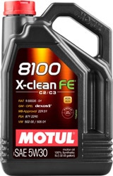 Motul 8100 X-Clean Fe 5W-30 5 lt Motor Yağı