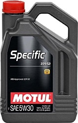Motul Specific 229.52 5W-30 5 lt Motor Yağı