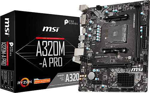 MSI A320M-A PRO AMD AM4 DDR4 Micro ATX Anakart
