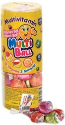 Multiball Multivitamin 12 Vitamin 3 Mineral 15'li Lolipop