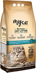 Mycat Marsilya Sabunu Kokulu 10 lt İnce Taneli Bentonit Kedi Kumu