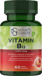 Nature's Supreme Vitamin B12 1000 mcg 60 Kapsül
