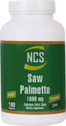 Ncs Saw Palmetto 1000 mg Pumpkin Biotin Zinc Complex 180 Tablet