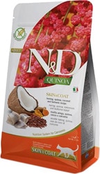 N&D Quinoa Skin Coat Ringa Balığı 5 kg Yetişkin Kedi Maması
