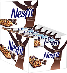 Nesfit 23.5 gr 16'lı Paket Bitter Çikolatalı Bar