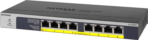 NETGEAR GS108PP 8ポート PoE+ スイッチ Netgear GS108PP 8 Port 10/100/1000 Mbps Gigabit Switch Fiyatları
