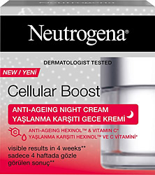 Neutrogena Cellular Boost Spf 20 50 ml Yaşlanma Karşıtı Gece Kremi