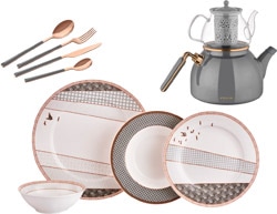 Neva N2938 Koro 3 Öğün 1 Set Grizay