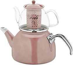 Neva Sweet Premium Rose Chocolate Cam Demlik Seti