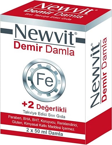 Newvit Demir Damla 2x50 ml