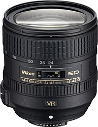 Nikon AF-S Nikkor 24-85mm f/3.5-4.5G ED VR Lens
