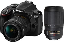 Nikon D3400 + 18-55 mm + 70-300 mm Lens Dijital SLR Fotoğraf