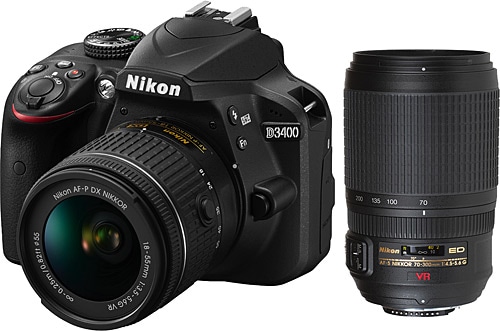Nikon D3400 + 18-55 mm + 70-300 mm Lens Dijital SLR Fotoğraf