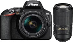 Nikon D3500 + 18-55mm + 70-300mm Lens DSLR Fotoğraf Makinesi