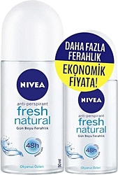 Nivea Fresh Natural 50 ml + 25 ml Hediyeli Roll-On