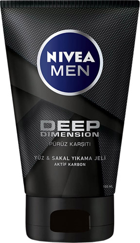 Nivea Men Deep Dimension 100 ml Yüz ve Sakal Yıkama Jeli