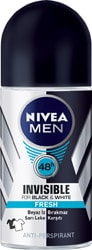 Nivea Men Invisible Black & White Fresh 50 ml Erkek Roll-On