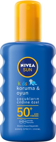 Nivea Sun Kids Çocuklar İçin Koruma & Oyun Güneş Spreyi Spf 50+ 200 ml