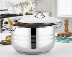 Nova 304 Jumbo Boy 30 cm 14 Litre Paslanmaz Büyük Derin Tencere