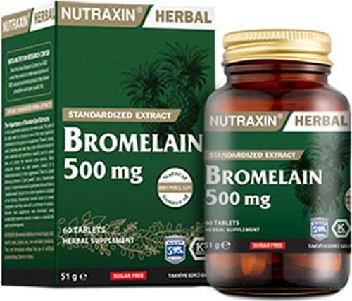 Nutraxin Bromelain 500 mg 60 Tablet