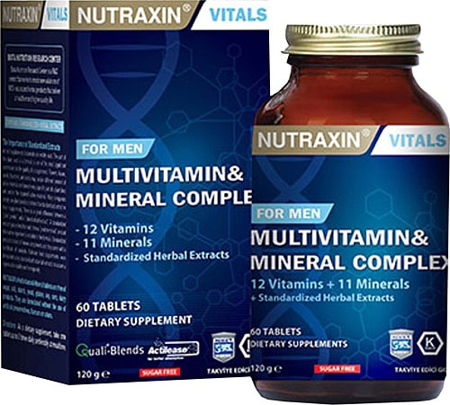 Nutraxin Multivitamin Mineral Complex Erkek 60 Tablet Fiyatları, Özellikleri ve | En Ucuzu Akakçe