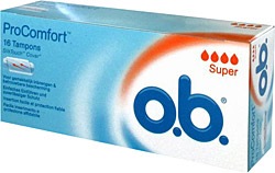 O.B. Pro Comfort Super Tampon 16 Adet