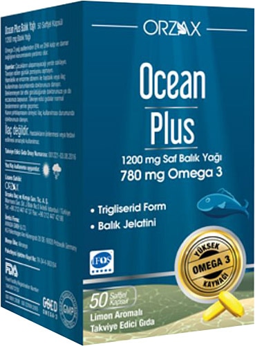 Ocean Plus Balık Yağı 1200 mg 50 Kapsül