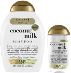 Ogx Coconut Milk Şampuan 385 ml + Serum 100 ml Set