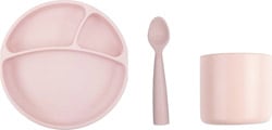 OİOİ Silikon Pembe Yemek Seti