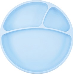 OİOİ Vakum Tabanlı Porsiyon Mama Tabağı Mavi